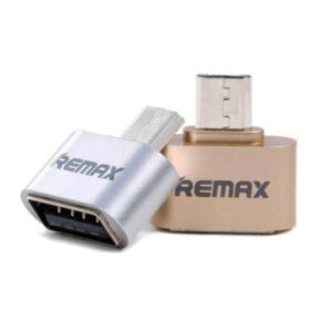 مبدل OTG ریمکس Micro-USB به USB مدل RA-OTG نقره ای