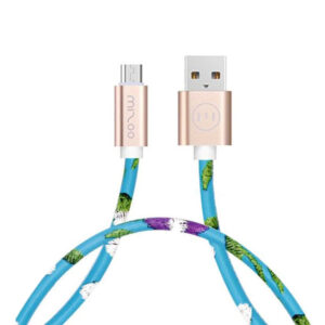 کابل شارژ Micro-USB به USB میزو X28 طول 1m طرح آبی