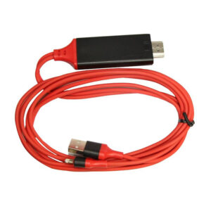 کابل تبدیل Lightning به HDMI طول 2m قرمز