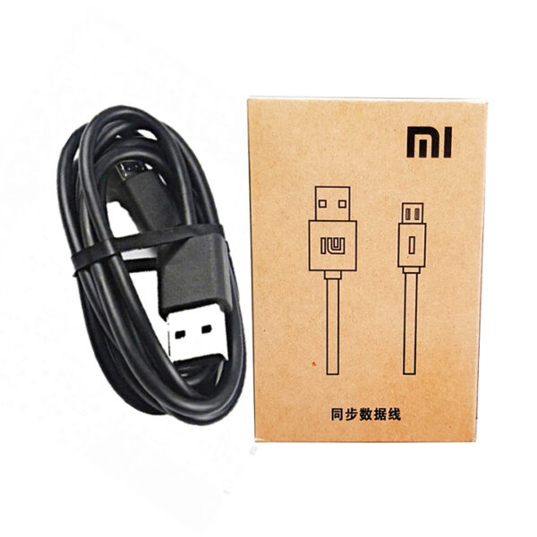 کابل شارژ Micro-USB به USB شیائومی 1.2m مشکی اصلی