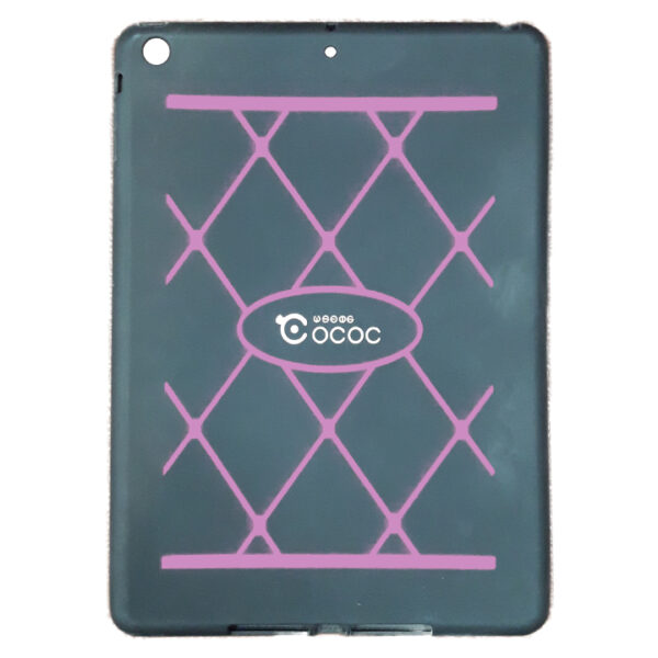 قاب تبلت کوکو iPad Air مشکی با خطوط صورتی فسفری