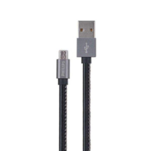کابل شارژ Micro-USB به USB فيليپس DLC2518B طول 1.2m مشکي