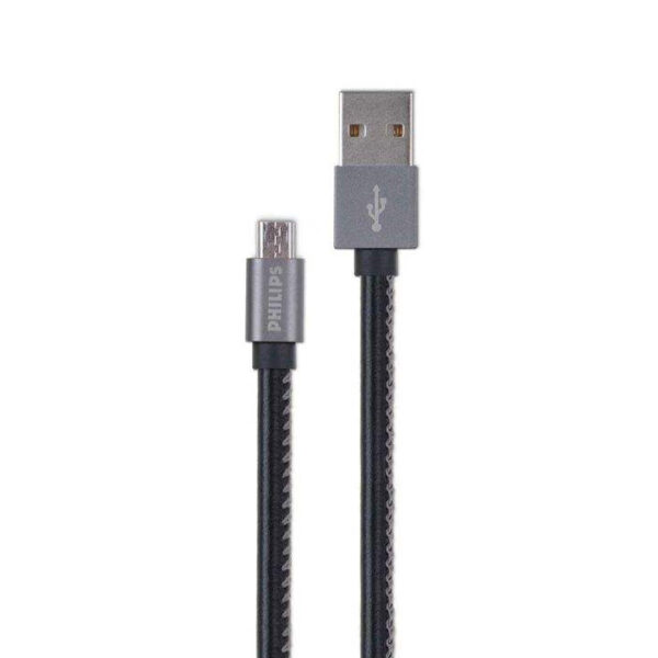 کابل شارژ USB به Micro USB فيليپس مدل DLC2518B طول 1.2m - مشکي