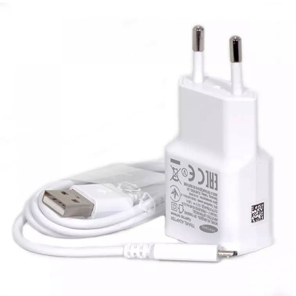 شارژر سامسونگ مدل EP-TA50EWE سفید 1.55 آمپر به همراه کابل Micro-USB