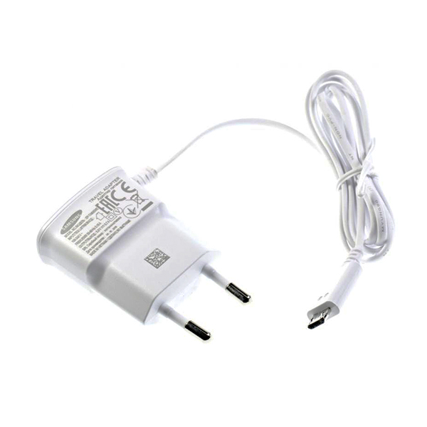 شارژر سامسونگ مدل EP-TA60EWE با کابل Micro-USB یکسره درجه1 - سفید