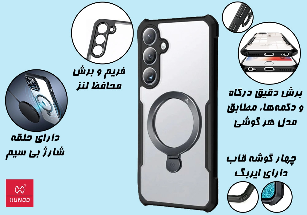 قاب XUNDD مدل Beatle Magnetic سامسونگ Samsung S23 FE-بدنه