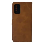 کیف چرمی کلاسوری شیائومی Redmi 9T بند دار-عسلی