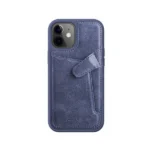 قاب چرمی نیلکین Aoge آیفون iPhone 12 Mini-سرمه ای