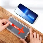 گلس آسان نصب ژاند AXE آیفون iPhone 16 Pro Max-رو به رو