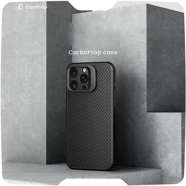 قاب نیلکین CarboProp محافظ لنز آیفون iPhone 16 Pro Max-بدنه