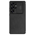 کیف چرمی نیلکین Qin Pro سامسونگ S25 Ultra-مشکی