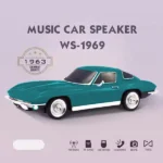 اسپیکر بلوتوثی Wster مدل WS-1969 طرح شورلت بلر-سبزآبی