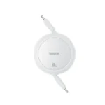 کابل شارژ دوسر Type-C بیسوس Free 2Pull Mini (1m)-سفید