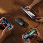 پاوربانک بیسوس 30W ظرفیت 10000 میلی آمپر مدل PPXJ1030 قابلیت شارژ 3 دستگاه را به صورت همزمان دارد