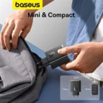 شارژر 65 وات بیسوس مدل Cube Pro سه پورت دارای حجم کوچک و جمع و جور است